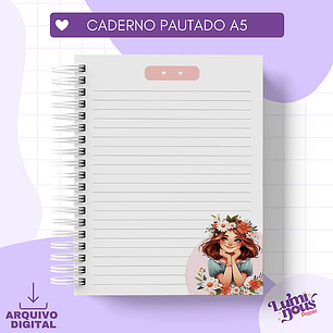 Arquivo Caderno Pautado A5 O Perfeito amor - LUMINOUS