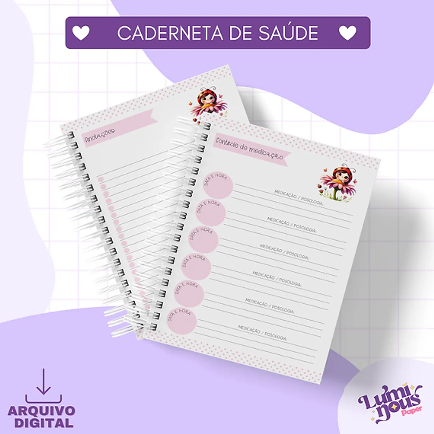 Arquivo Caderneta de Saúde Joaninha Menina - LUMINOUS 3