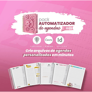 Arquivo Digital Pack Automatizador de Agendas 2025 – Amarantto