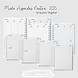 Arquivo Combo Miolos para Agendas Neutras 2025 - GE PAPER