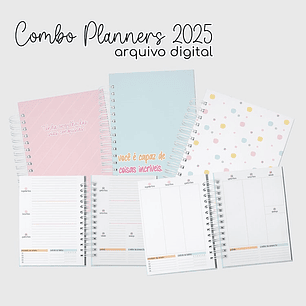 Arquivo Combo Planners 2025 Coleção Clean – Ge Paper