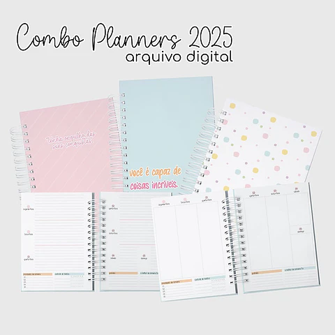 Arquivo Combo Planners 2025 Coleção Clean – Ge Paper