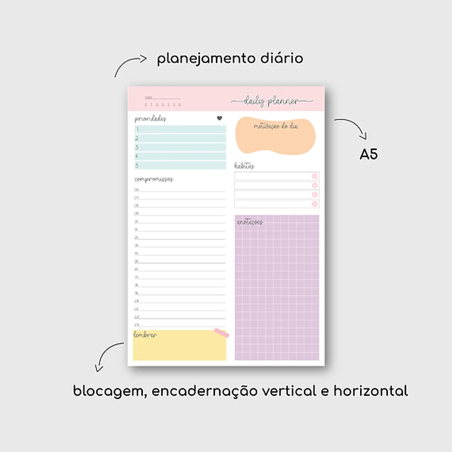 Arquivo Blocos de Planejamento e Anotações - GÊ PAPER 5