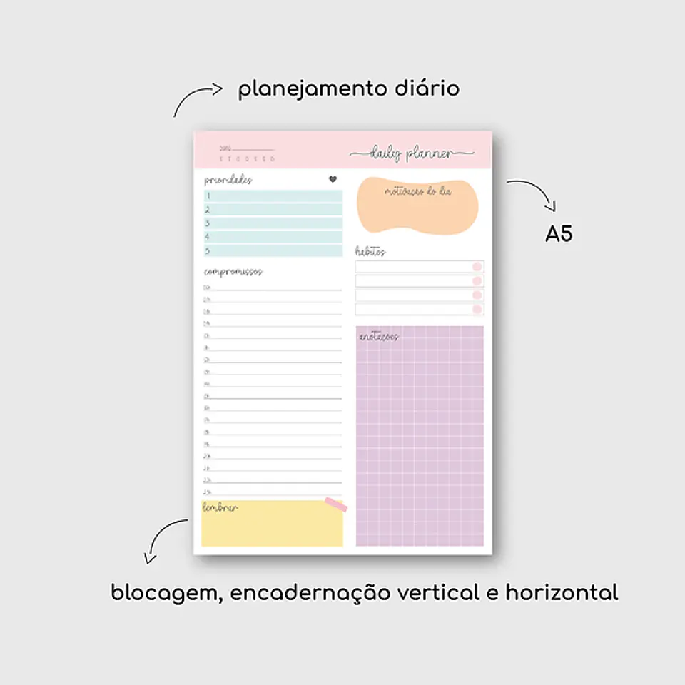 Arquivo Blocos de Planejamento e Anotações - GÊ PAPER 5