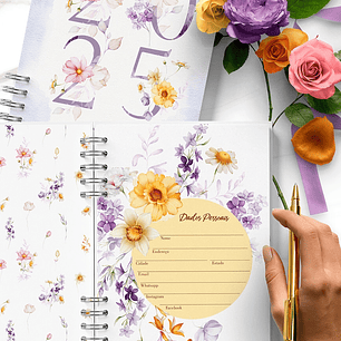 Arquivo Combo 6 Agendas 2025 e Permanente Floral Encanto - BICHO PAPEL