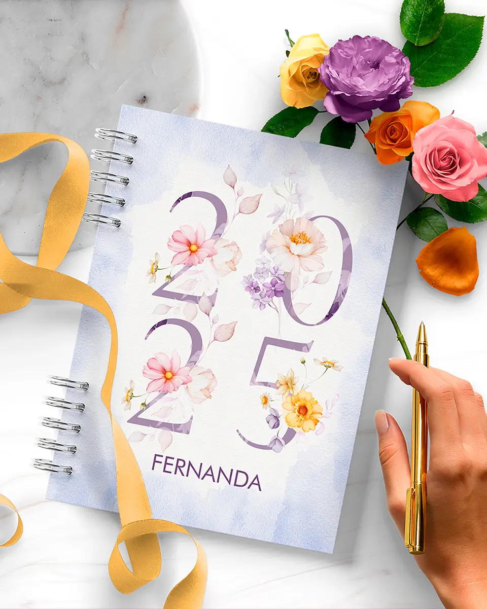 Arquivo Combo 6 Agendas 2025 e Permanente Floral Encanto - BICHO PAPEL 7