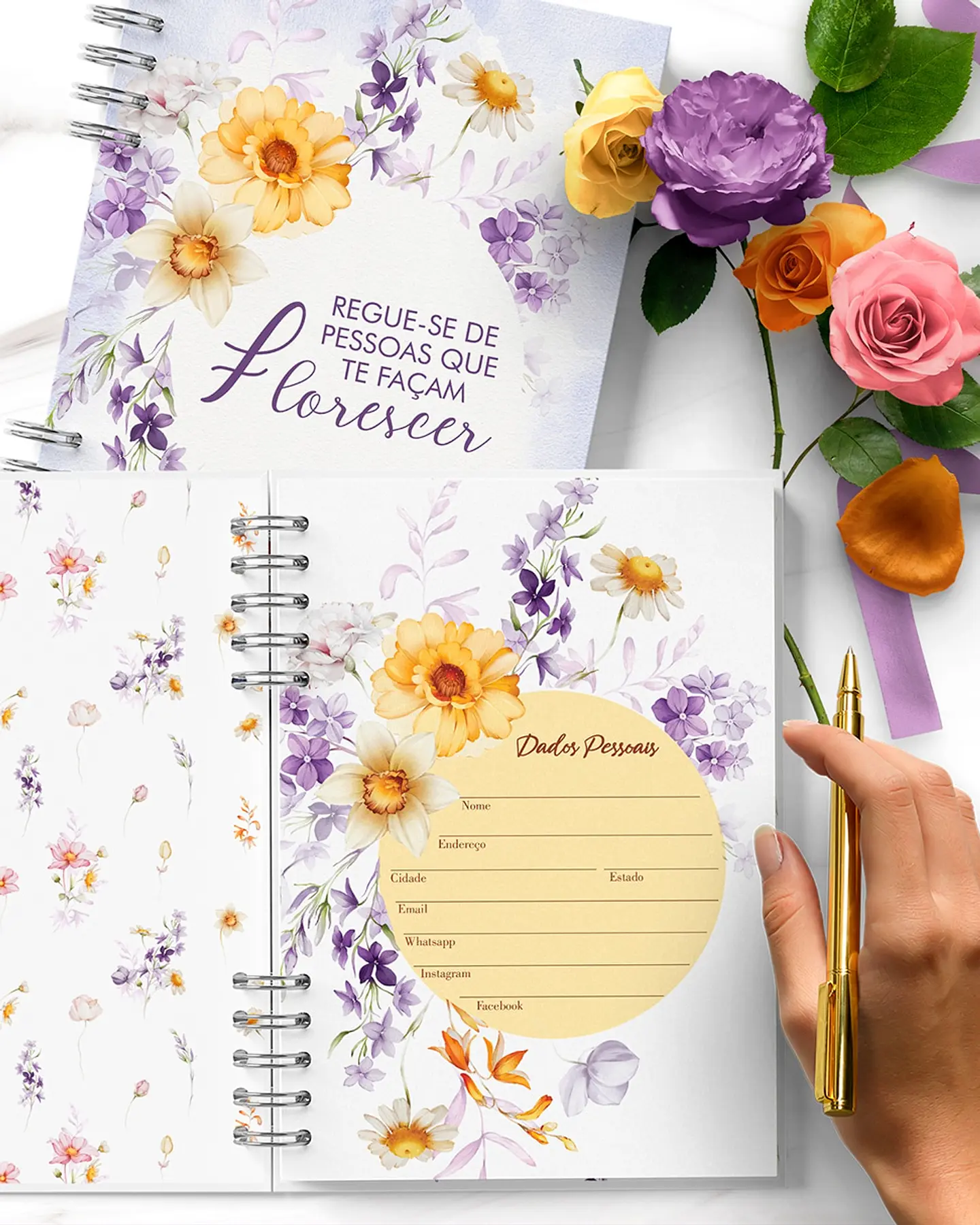 Arquivo Combo 6 Agendas 2025 e Permanente Floral Encanto - BICHO PAPEL 9