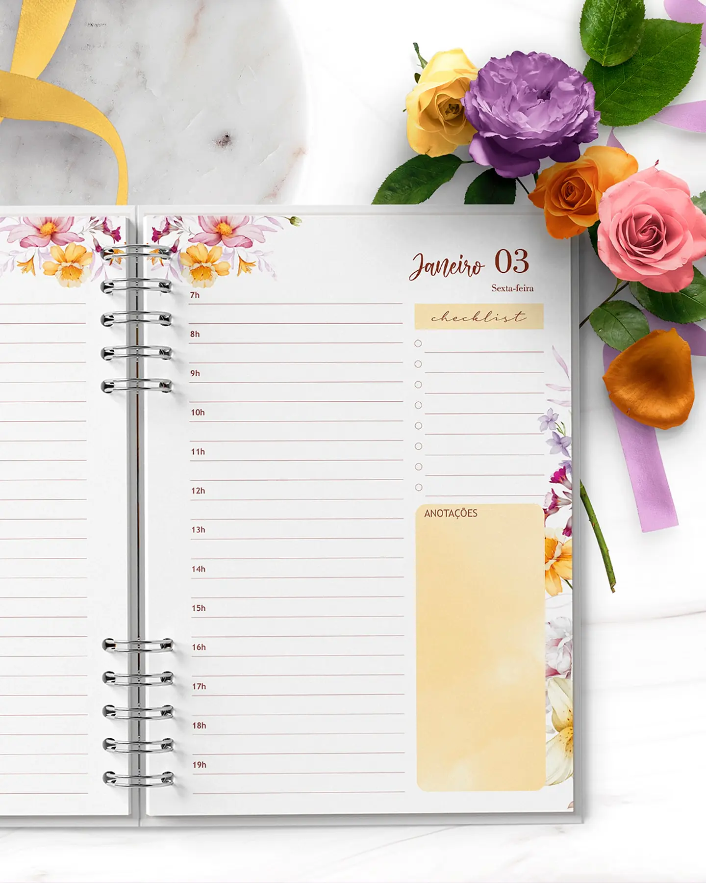 Arquivo Combo 6 Agendas 2025 e Permanente Floral Encanto - BICHO PAPEL 11