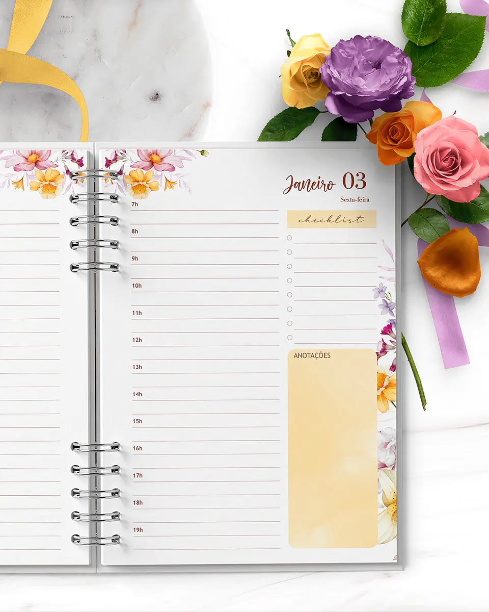 Arquivo Combo 6 Agendas 2025 e Permanente Floral Encanto - BICHO PAPEL 11