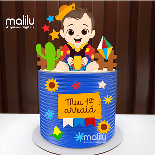 Arquivo Topo de Bolo Arraiá Baby - MALILU