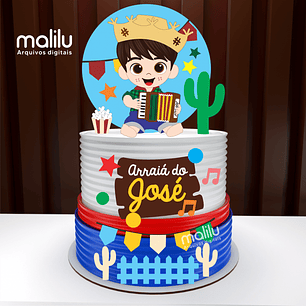 Arquivo Topo de Bolo Arraiá Baby - MALILU