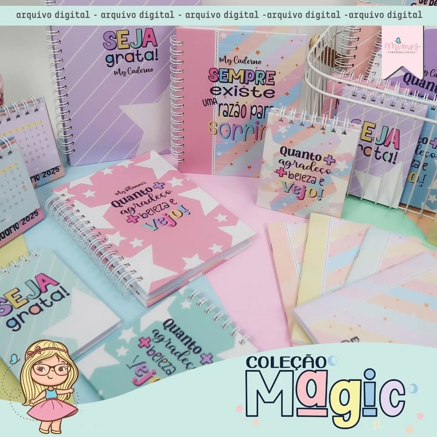 Arquivo Encadernação Coleção Magic - MIMOS PERSONALIZADOS 1