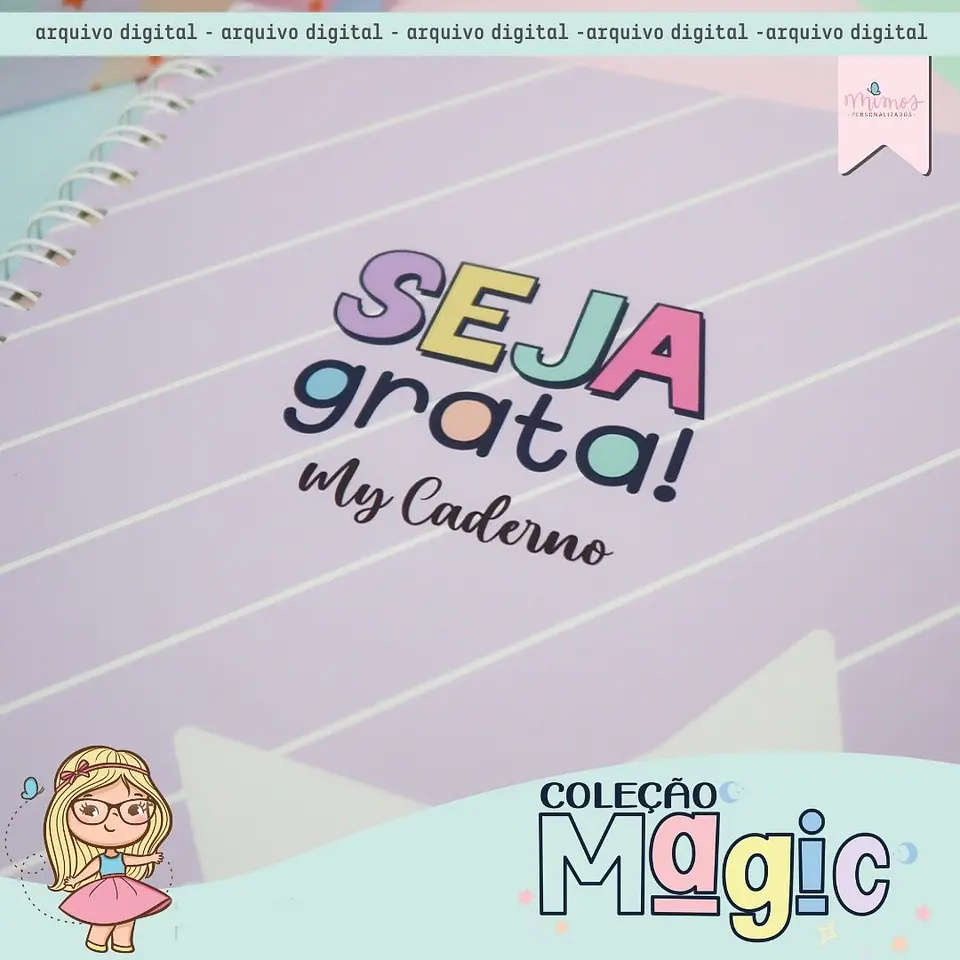 Arquivo Encadernação Coleção Magic - MIMOS PERSONALIZADOS 3