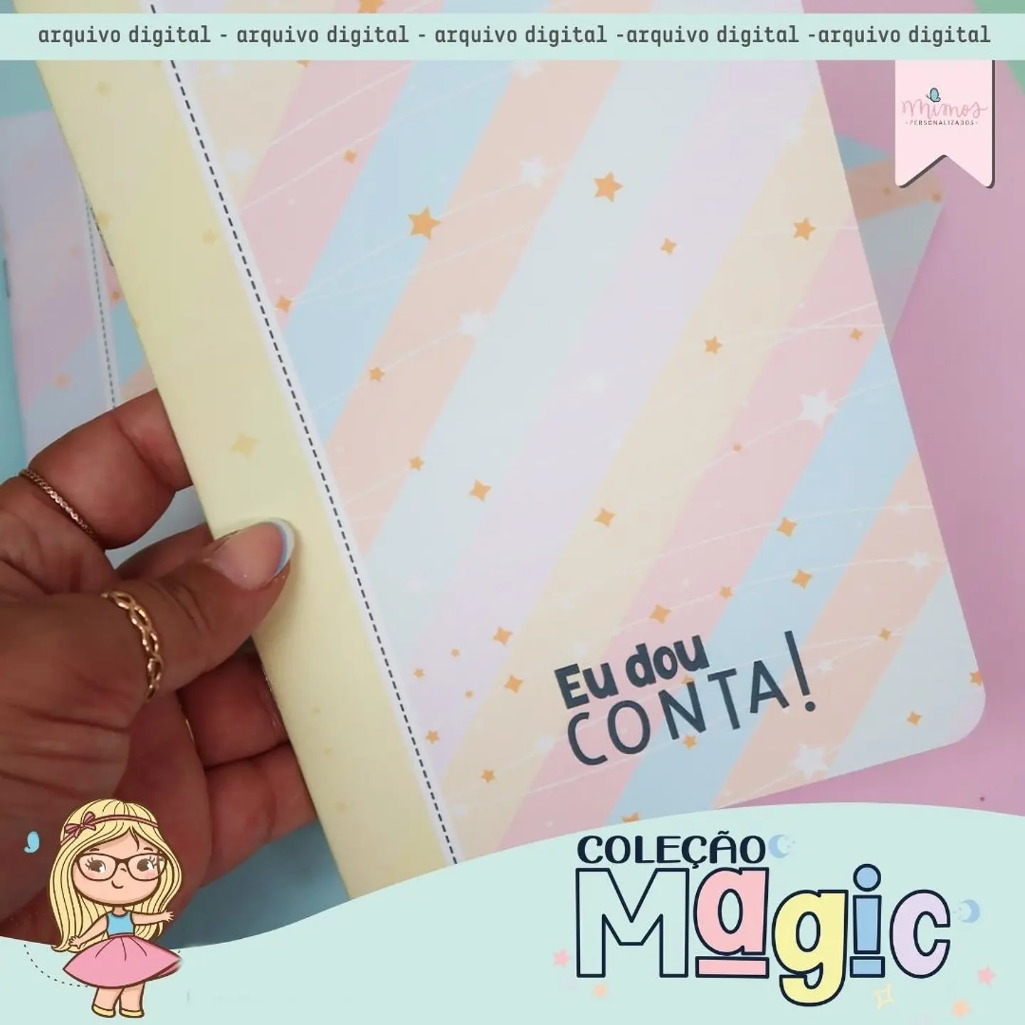 Arquivo Encadernação Coleção Magic - MIMOS PERSONALIZADOS 5