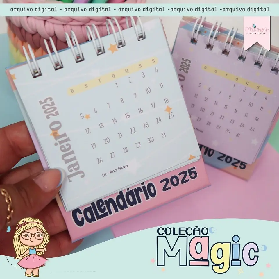 Arquivo Encadernação Coleção Magic - MIMOS PERSONALIZADOS 6