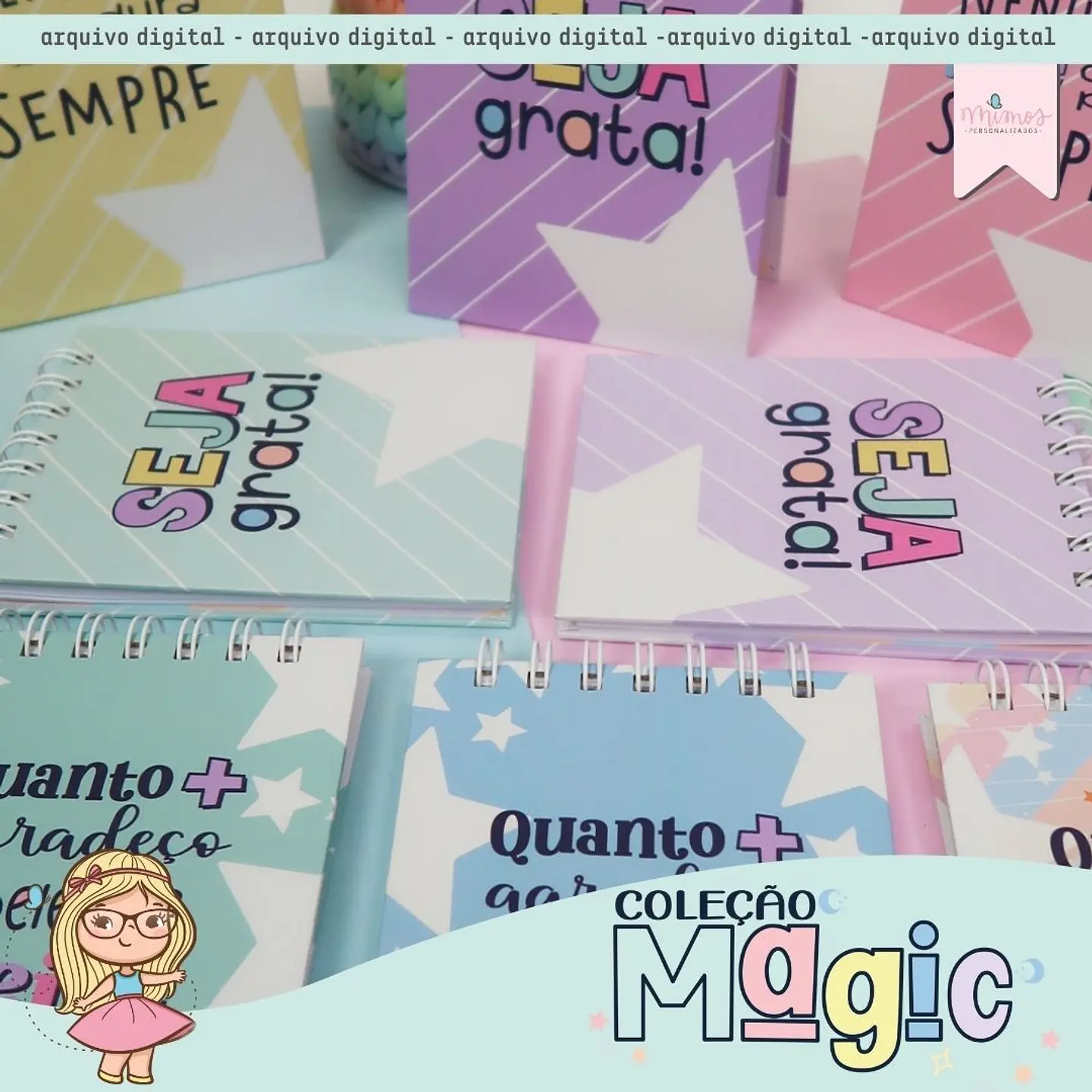 Arquivo Encadernação Coleção Magic - MIMOS PERSONALIZADOS 7