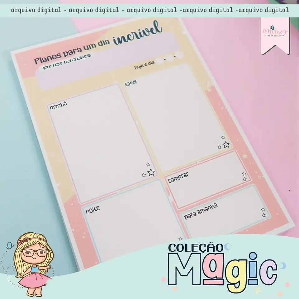 Arquivo Encadernação Coleção Magic - MIMOS PERSONALIZADOS 8