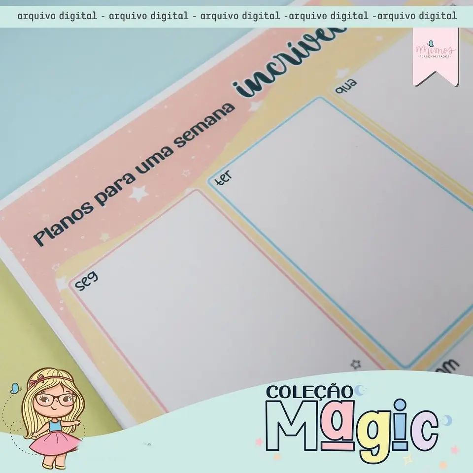 Arquivo Encadernação Coleção Magic - MIMOS PERSONALIZADOS 9