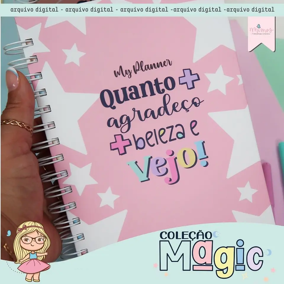 Arquivo Encadernação Coleção Magic - MIMOS PERSONALIZADOS 11