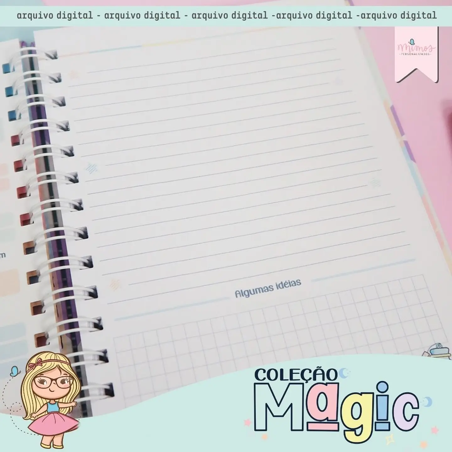 Arquivo Encadernação Coleção Magic - MIMOS PERSONALIZADOS 13
