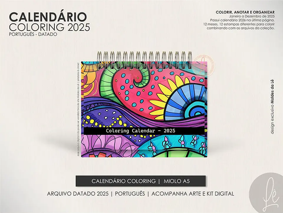 Arquivo Coleção Coloring em Português 2025 - MOLDES DA LÊ 7