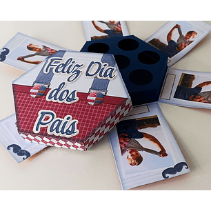 Arquivo de Corte Caixa Explosão Dia dos Pais