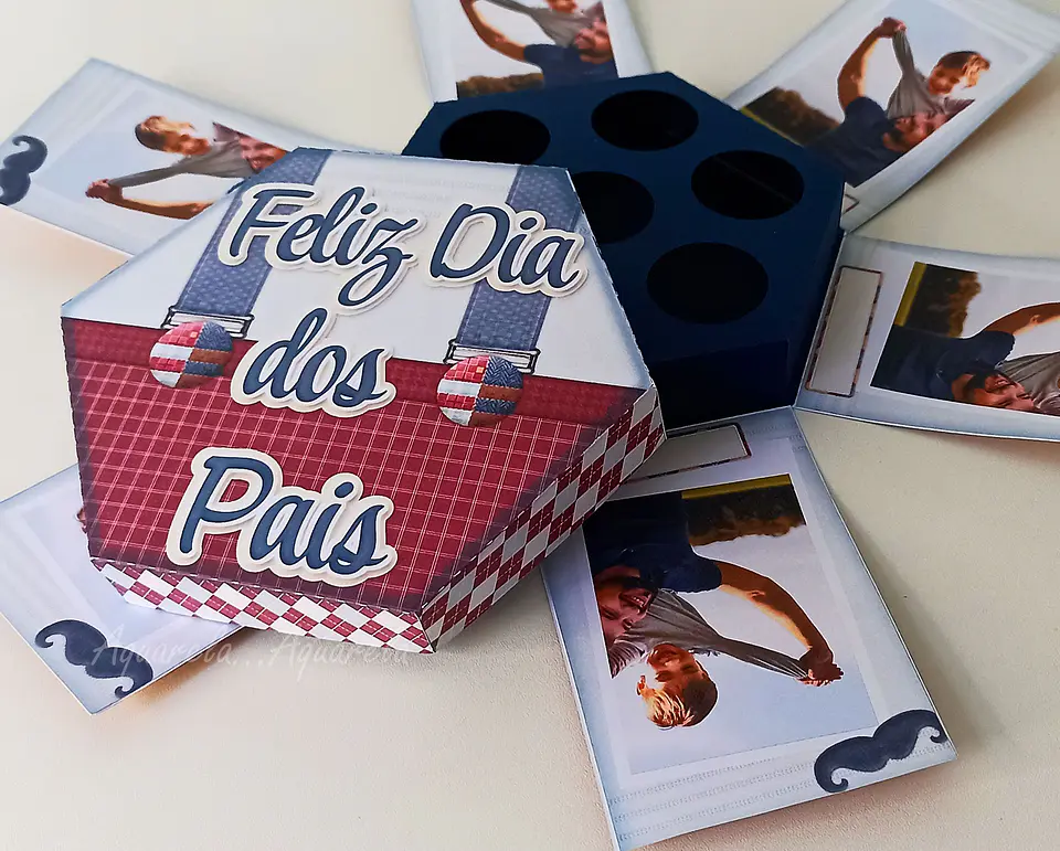 Arquivo de Corte Caixa Explosão Dia dos Pais 1