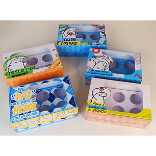 Arquivo de Corte Caixa 6 Doces Dia dos Pais Flork