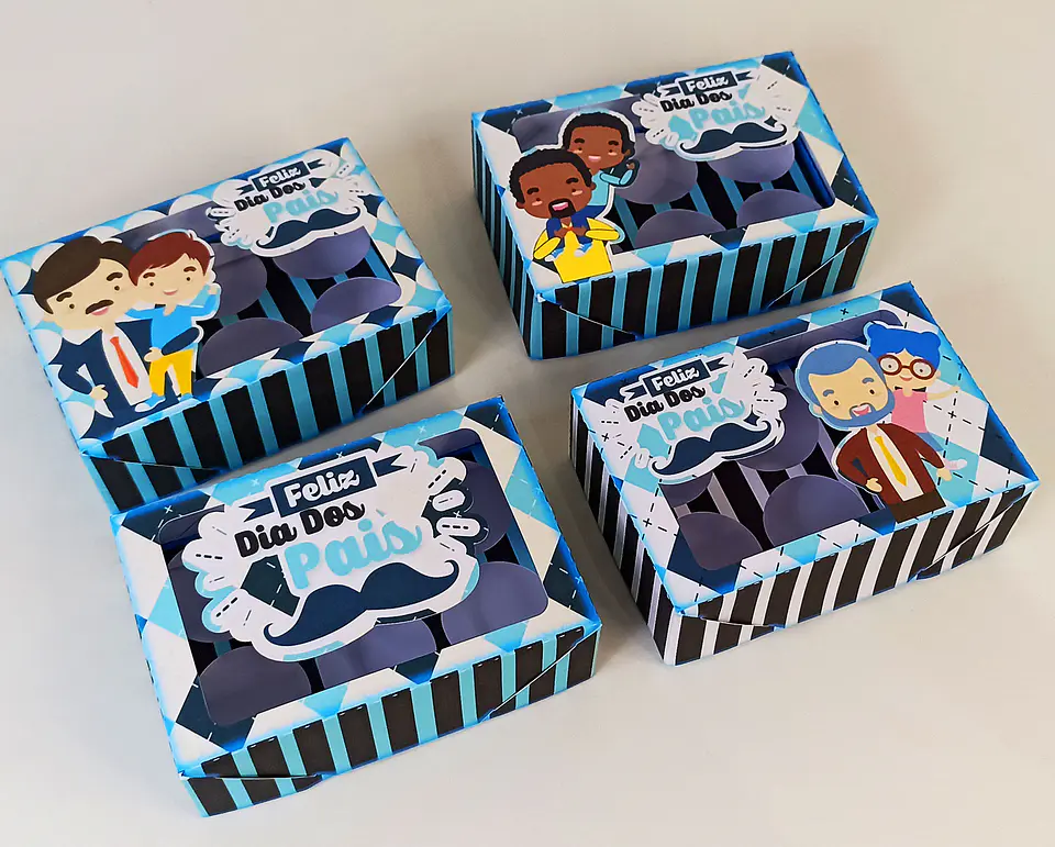 Arquivo de Corte Combo Caixa 6 Doces Pais  1