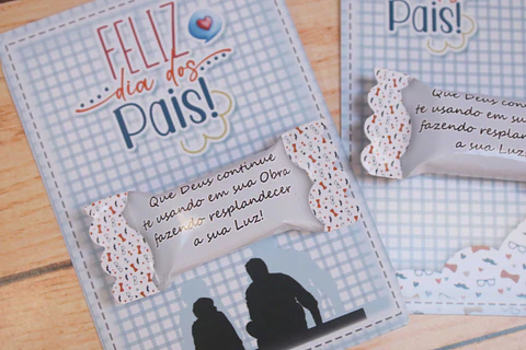 Arquivo Balinha com Card Dia dos Pais