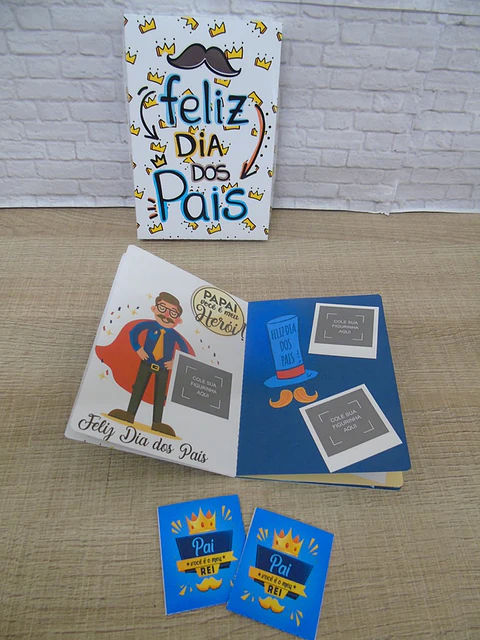 Arquivo de Corte Álbum de Figurinhas Dia dos Pais