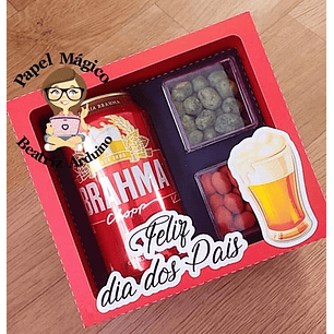 Arquivo de Corte Caixa Cerveja e Petiscos Dia dos Pais