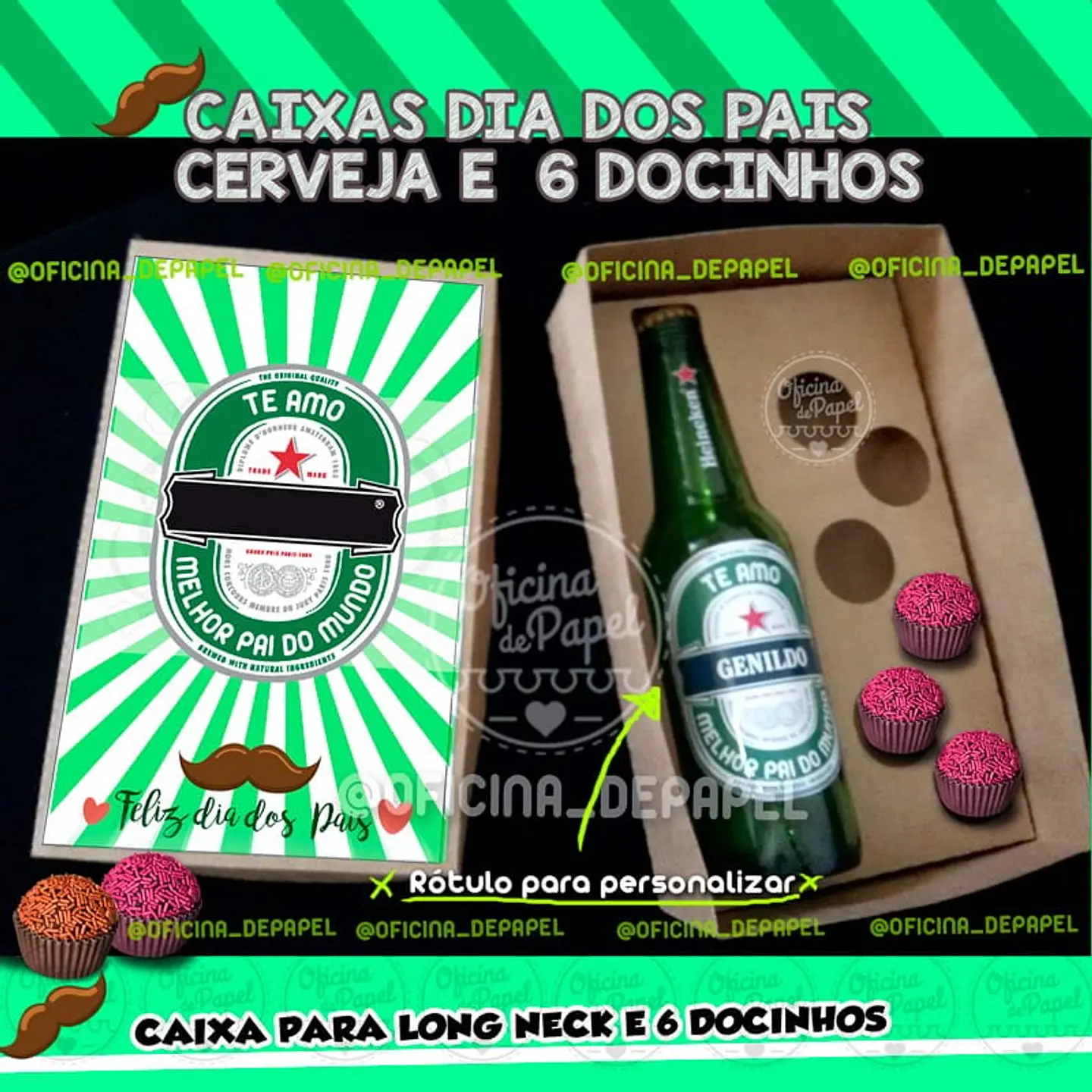 Arquivo de Corte Caixa cerveja e 6 doces Dia dos Pais 1