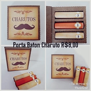 Arquivo de Corte Caixa Charuto - Dia dos Pais