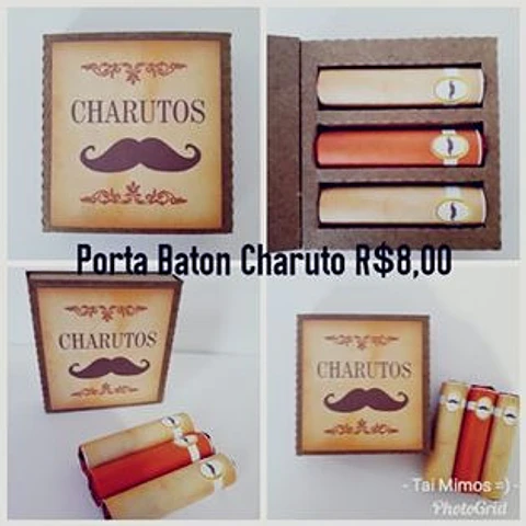 Arquivo de Corte Caixa Charuto - Dia dos Pais