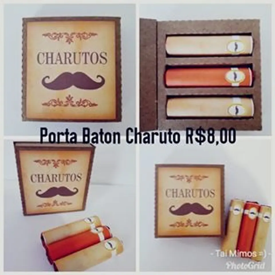 Arquivo de Corte Caixa Charuto - Dia dos Pais 1
