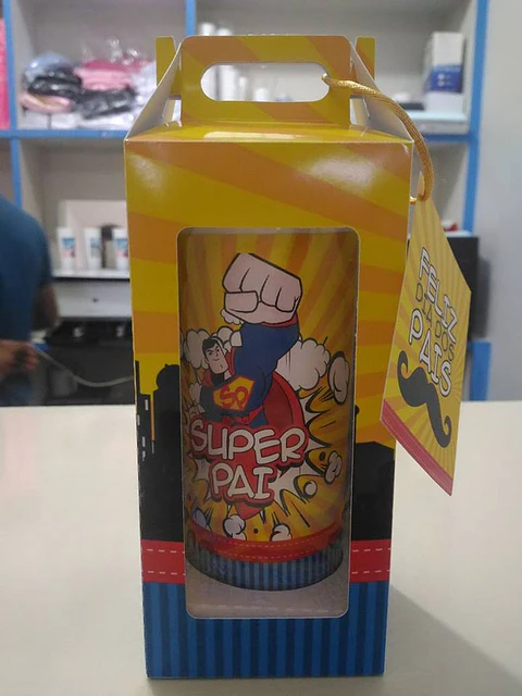 Arquivo de Corte Caixa Copo Long Drink Dia dos Pais