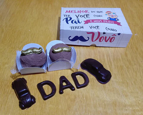 Arquivo de Corte Caixa 2 Doces Dia dos Pais