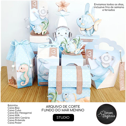 Arquivo de Corte Fundo do Mar