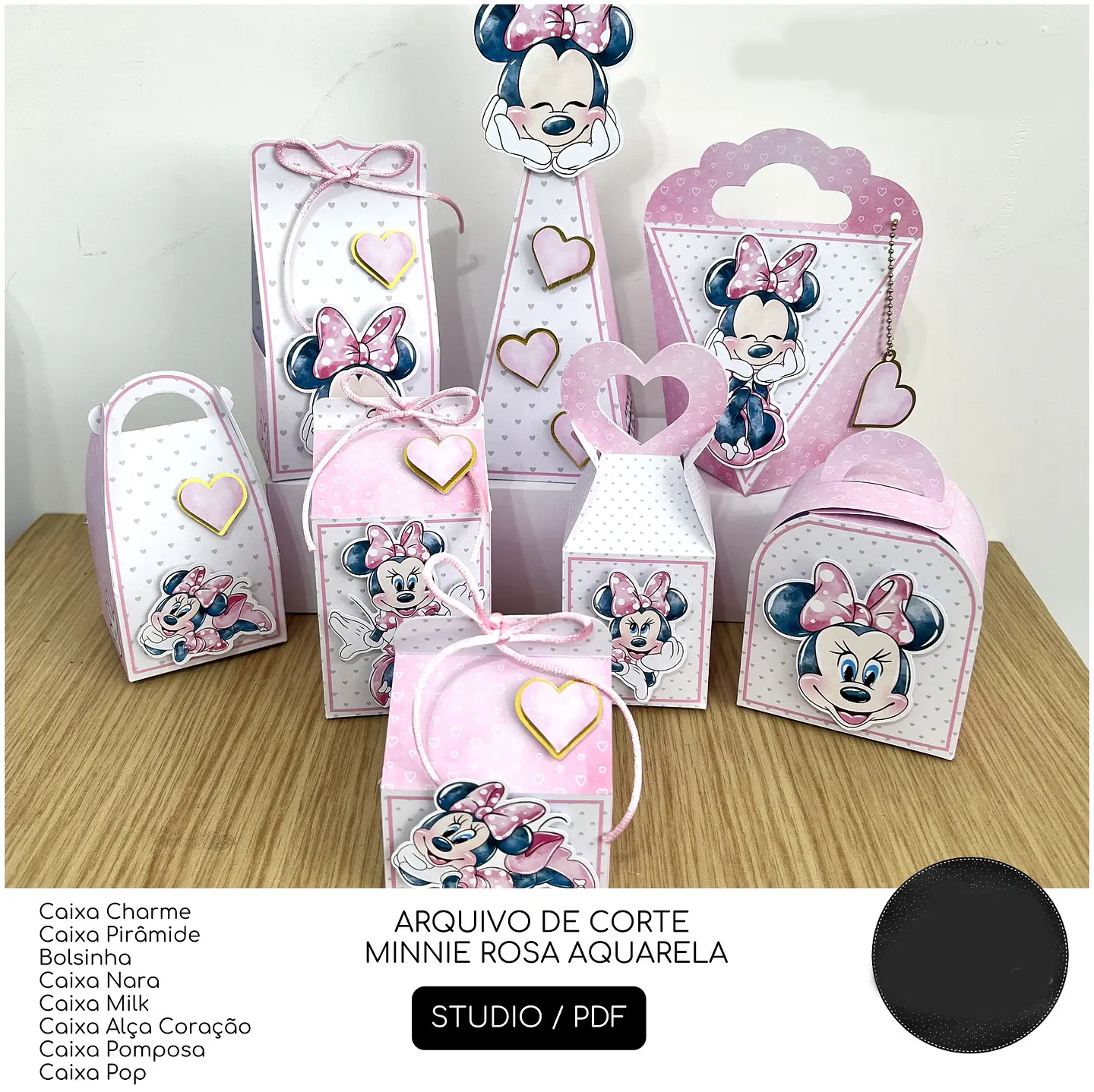 Arquivo de Corte Minnie Rosa 1