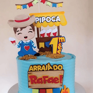 Arquivo Topo de Bolo Arraiá Menino - EM CAMADAS