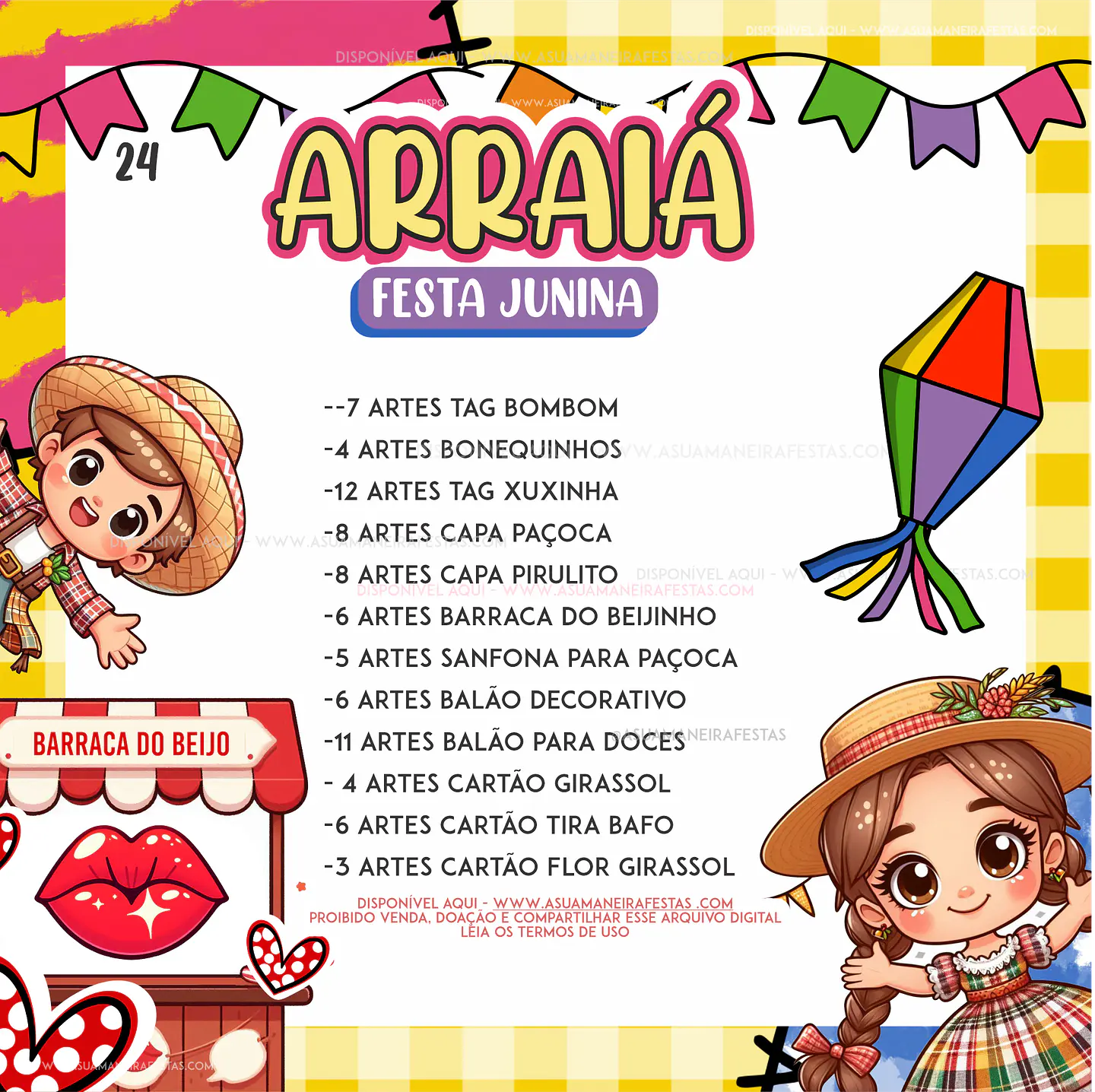 Arquivo Combo Arraiá Festa Junina - A SUA MANEIRA FESTAS 2