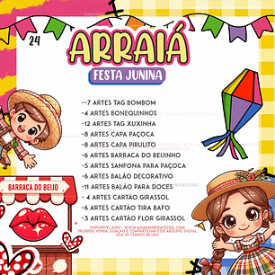 Arquivo Combo Arraiá Festa Junina - A SUA MANEIRA FESTAS