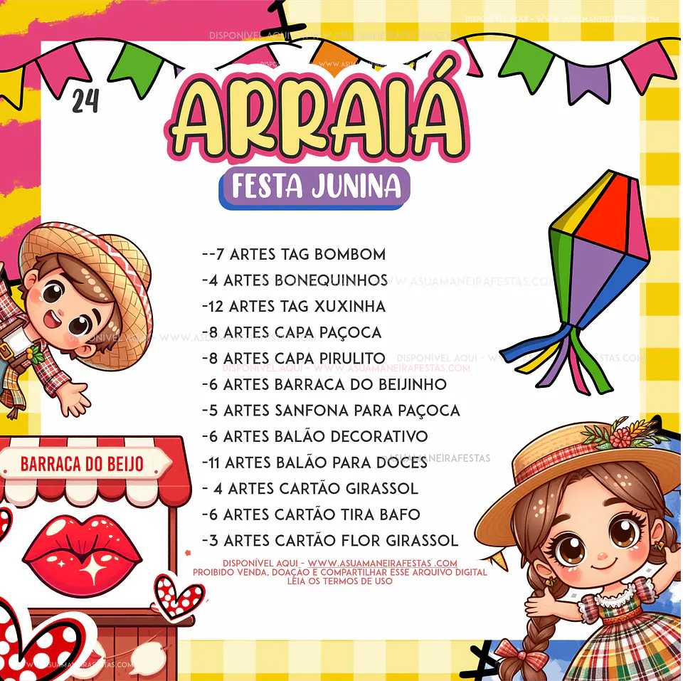 Arquivo Combo Arraiá Festa Junina - A SUA MANEIRA FESTAS 2