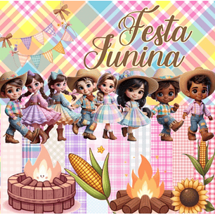 Kit Digital Festa Junina IA