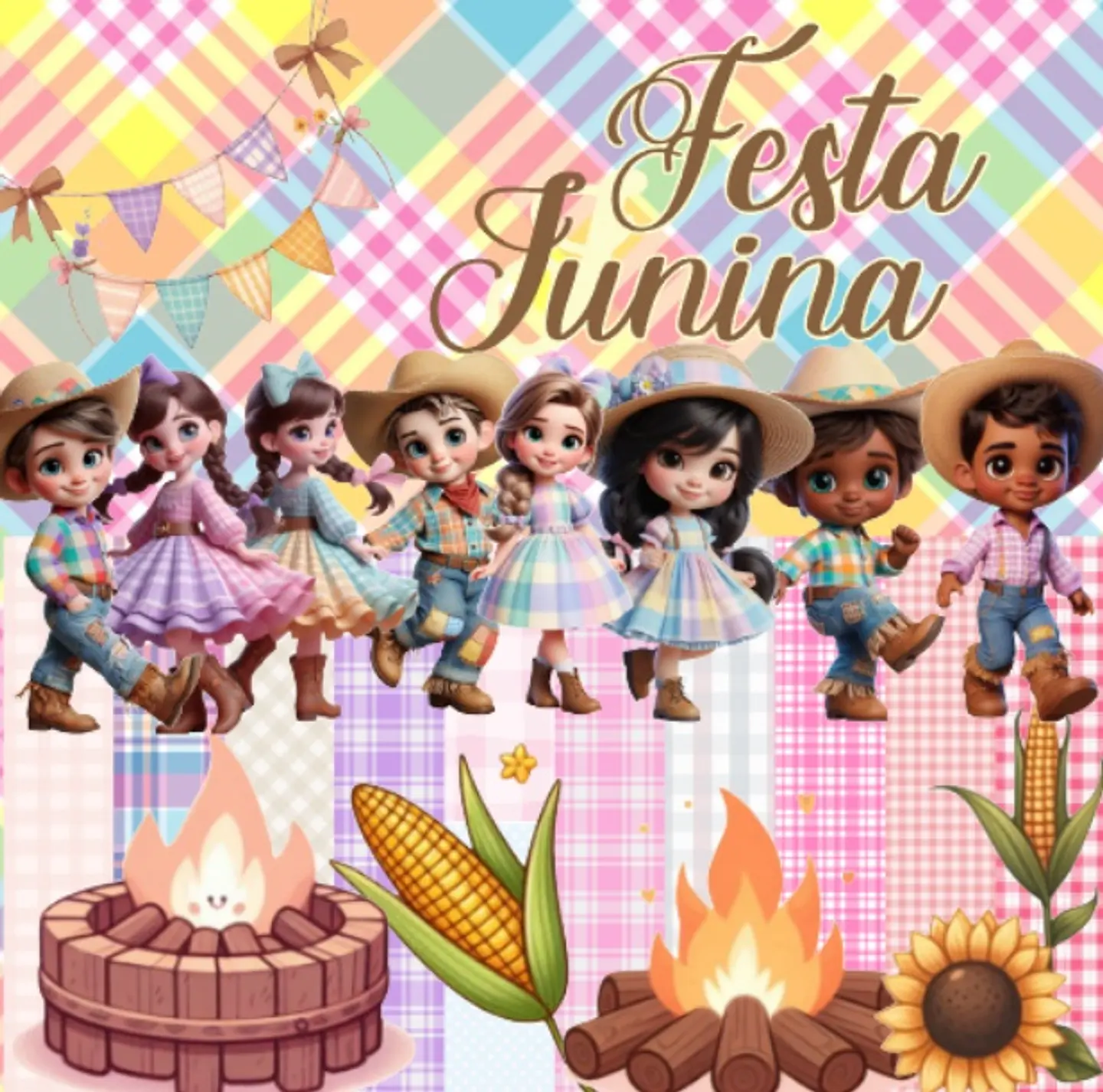 Kit Digital Festa Junina IA 1