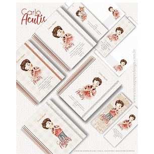  Arquivo Combo Encadernação Carlo Acutis - CARINAS PAPER