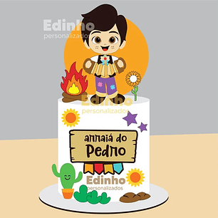 Arquivo Topo Festa Junina Menino com Sanfona - EM CAMADAS