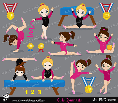 Kit Digital Ginastica Menina