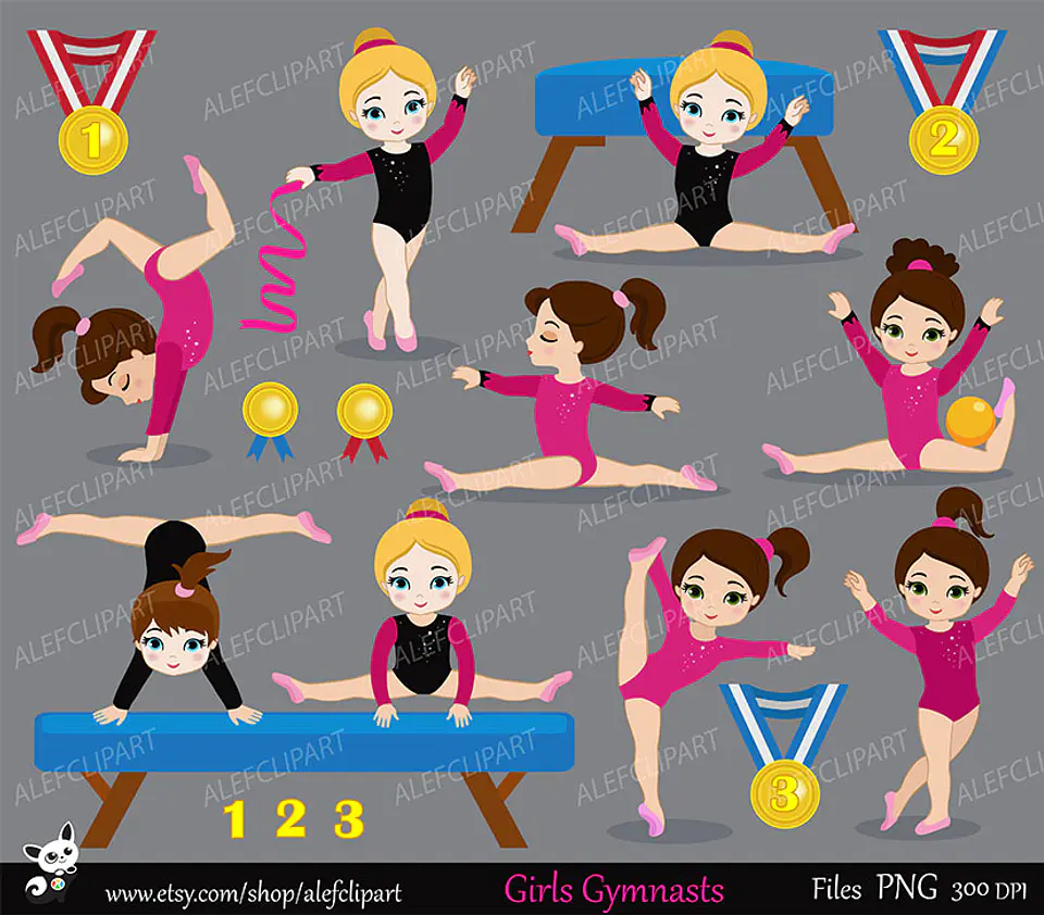 Kit Digital Ginastica Menina 1